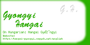 gyongyi hangai business card